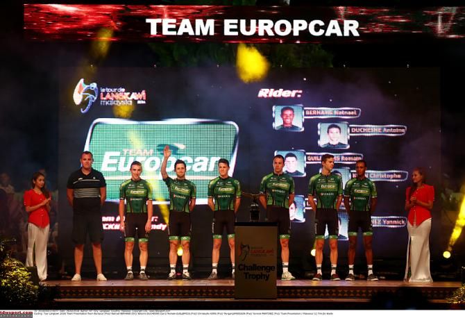 Team Europcar introduced at the Tour de Langkawi team presentation