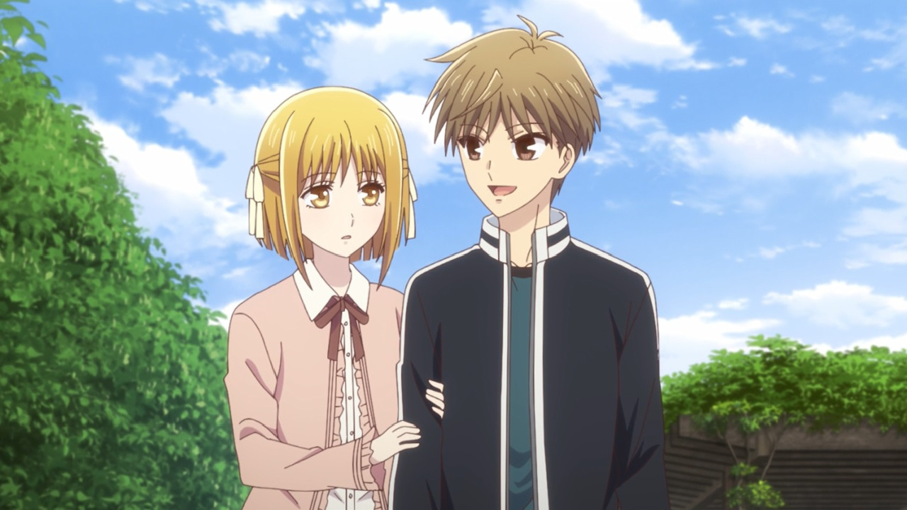 Two of the main characters in Fruits Basket.