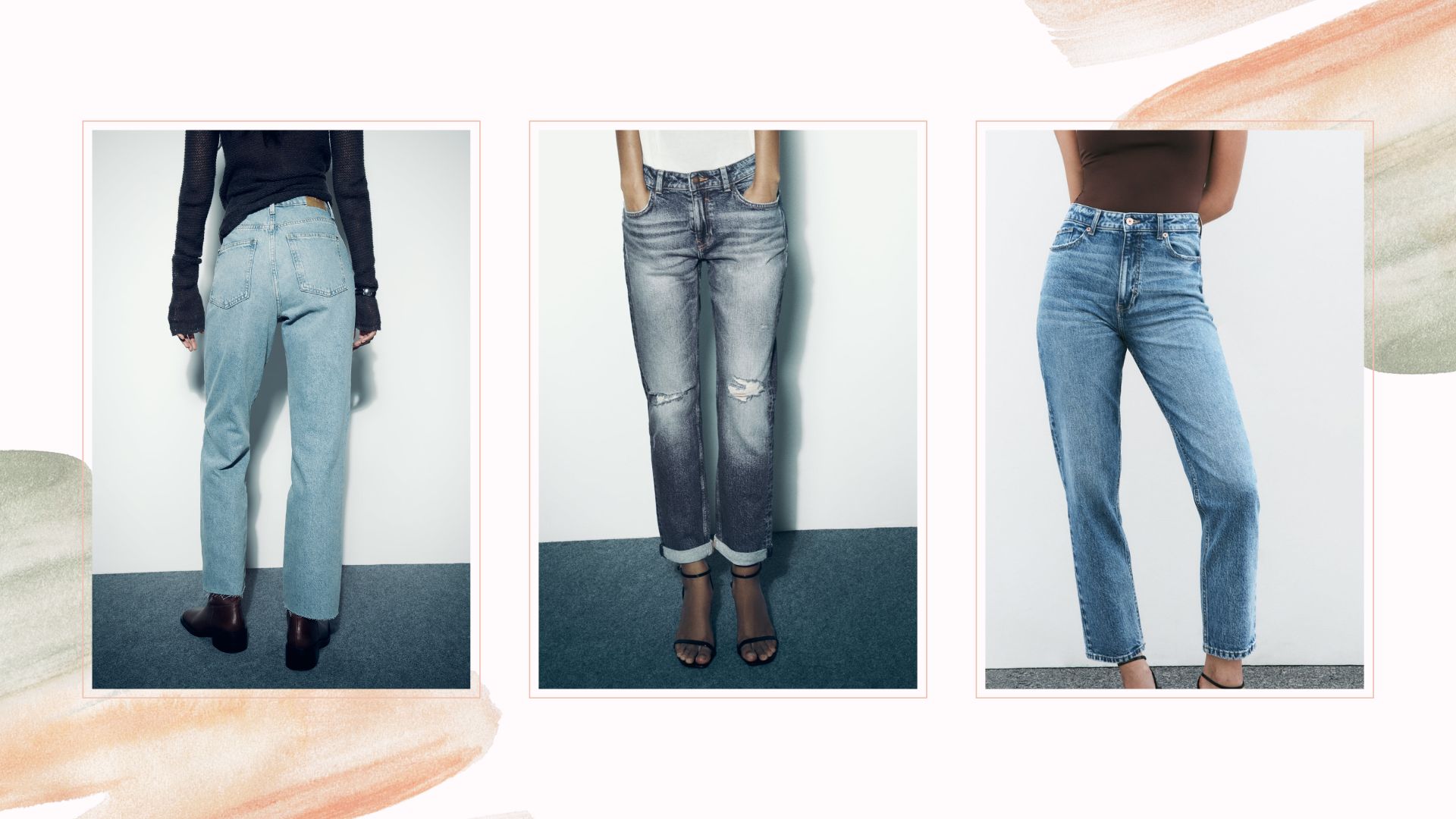 Raw hem flared jeans, Collection 2022