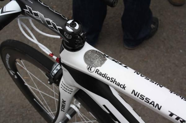 Attention to detail on Fabian Cancellara's Trek Domane.