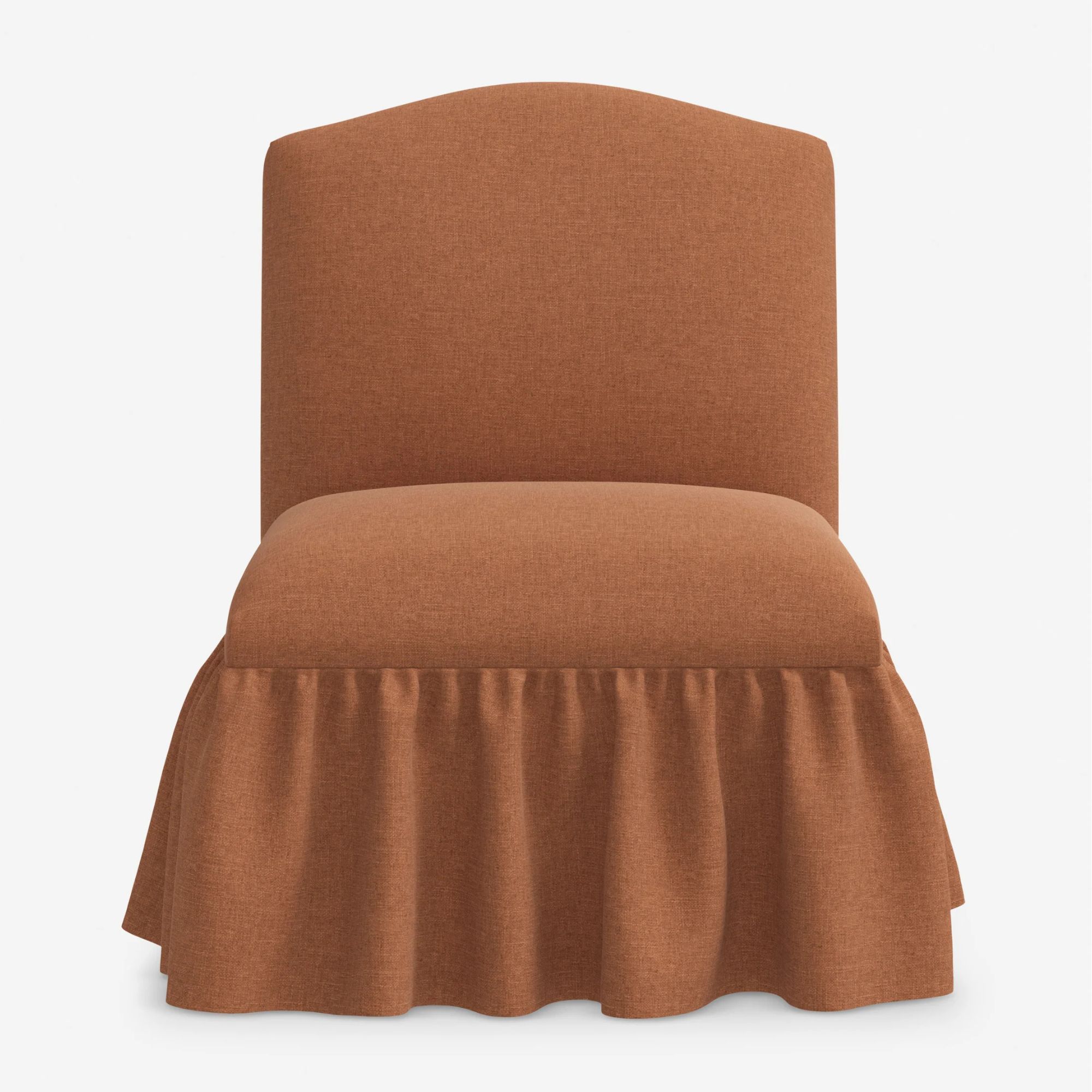 Midbury Accent Chair in Terracotta Linen Lulu & Georgia 