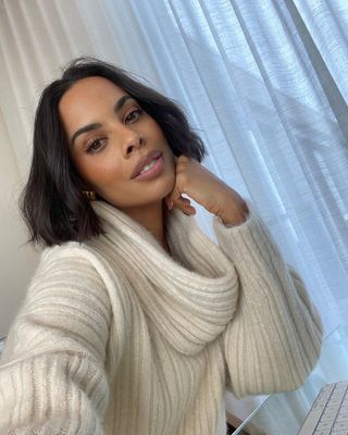 Rochelle Humes with a relaxed bob
