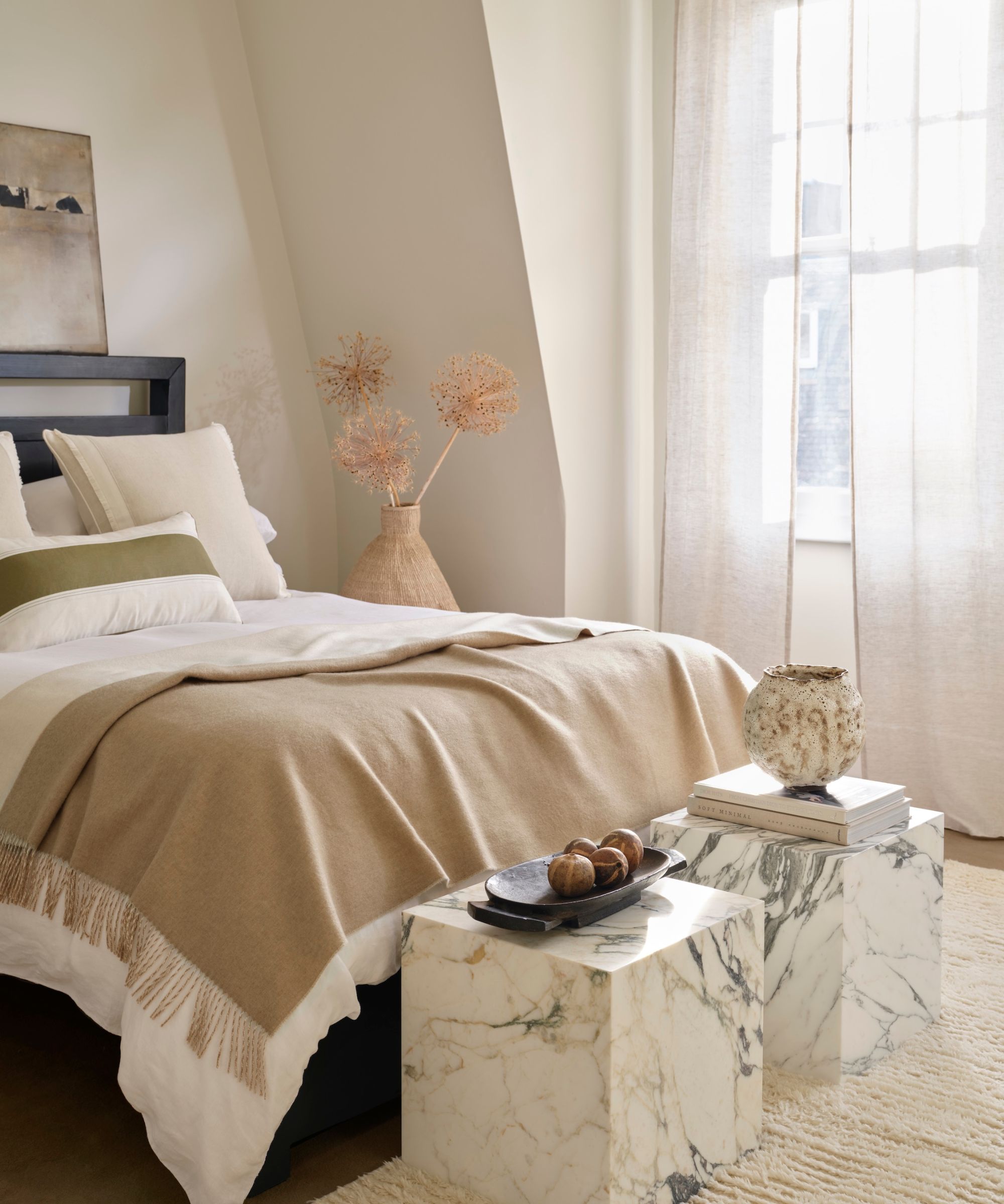 small neutral bedroom