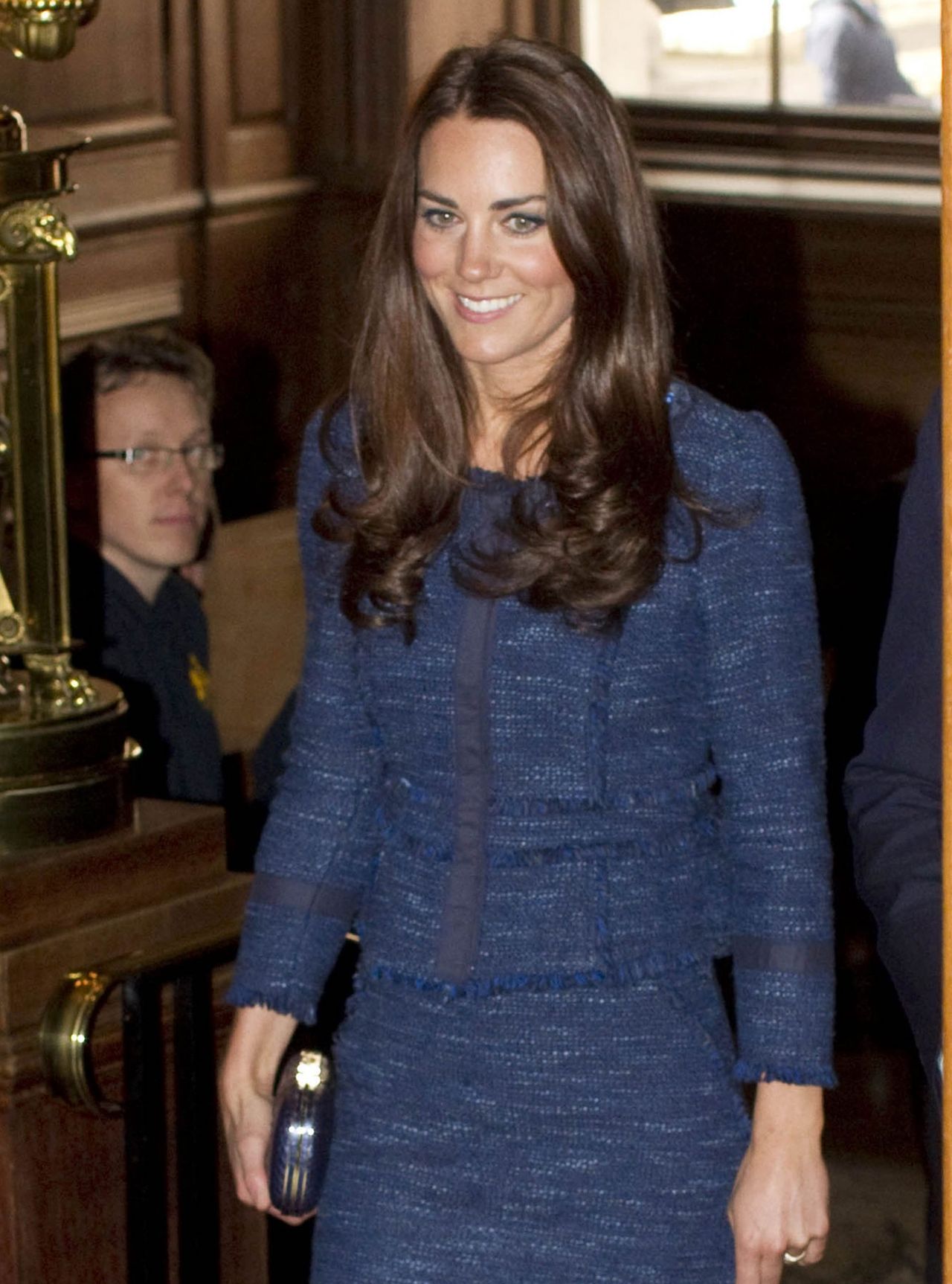 kate middleton wearing a boucle jacket