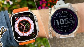 A photo of the Apple Watch Ultra vs Garmin Fenix 7