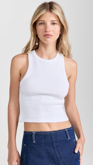 The not-so-simple, short tank top