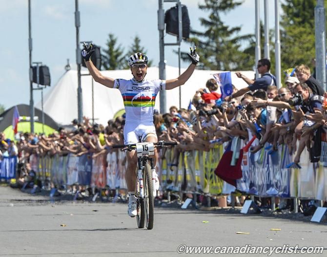 Nino Schurter (Scott Odlo) wins the Nove Mesto World Cup cross country race