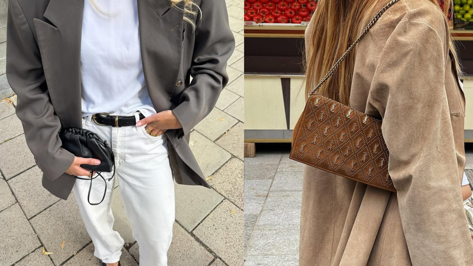 Women wearing investment items fall 2025.