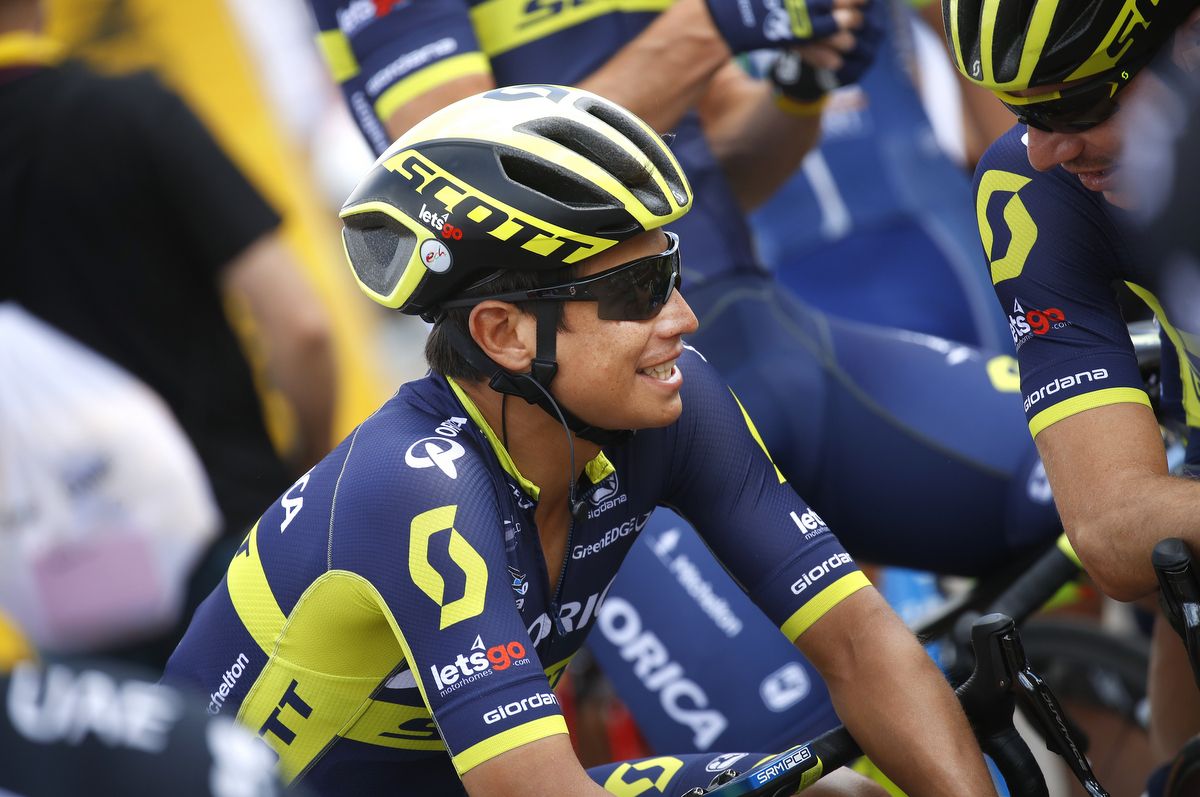 Always smiling, Esteban Chaves (Orica-Scott)