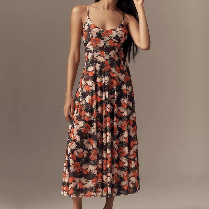 floral midi dress