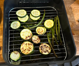 Courgettes in the Ninja DoubleStack XL air Fryer