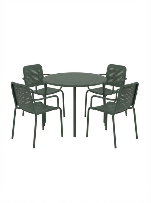 Porto 4 Seater Round Garden Table & Chairs