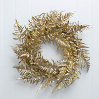 Gisela Graham Fern Leaf Christmas Wreath - Matt Gold | Was $67, now $53.50, Amara