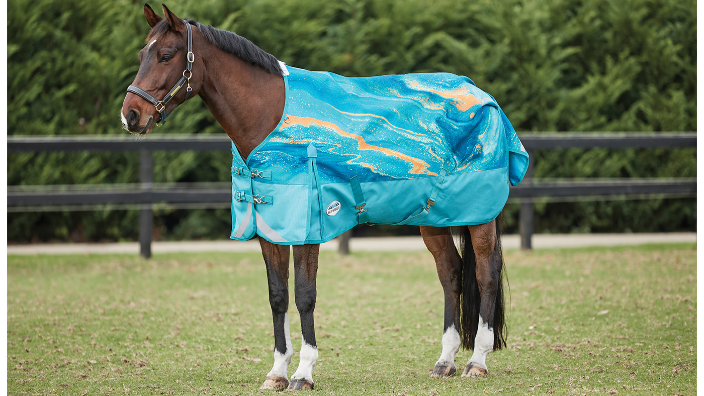 WeatherBeeta Marble Swirl patterned horse rug