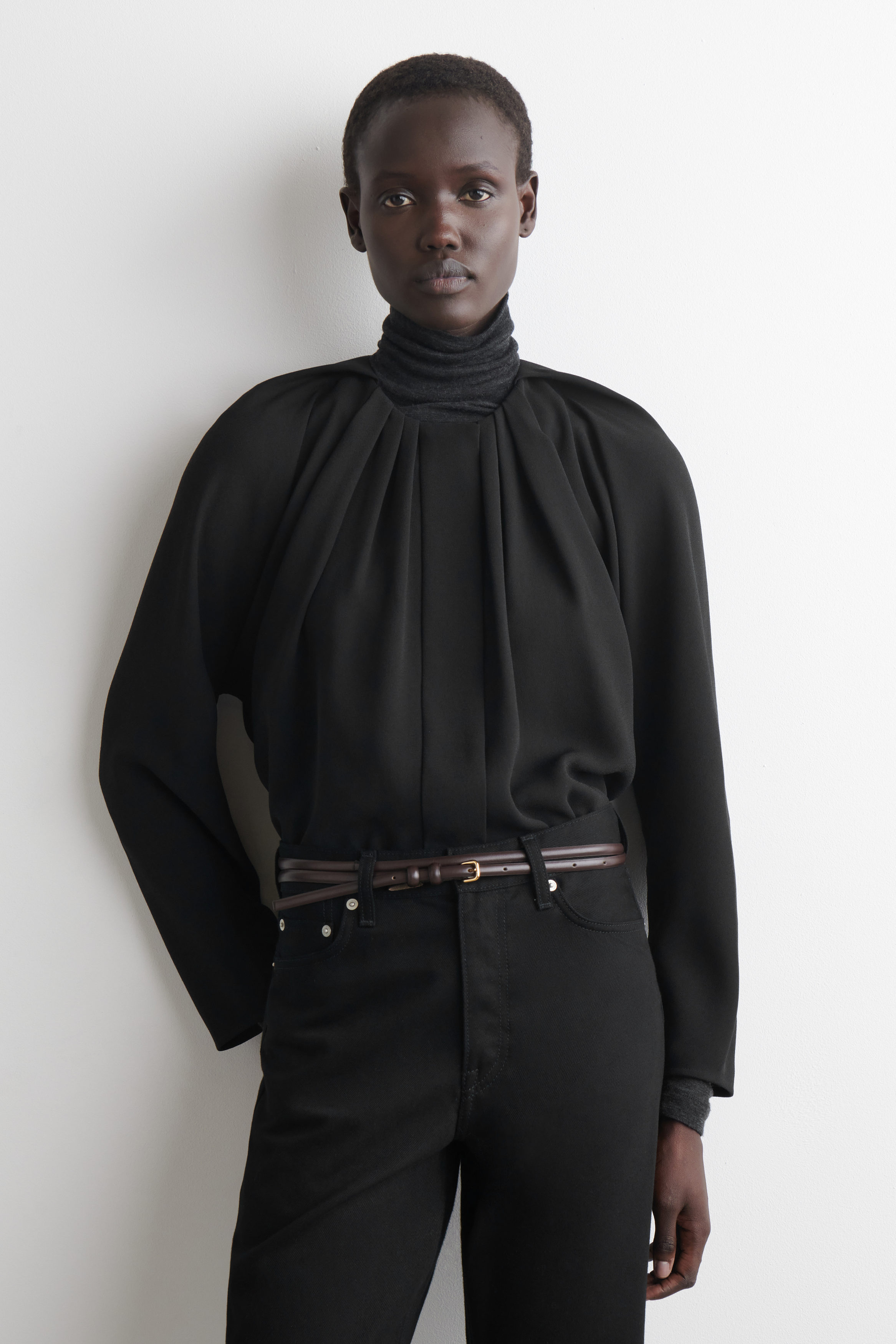 Voluminous Pleated Blouse