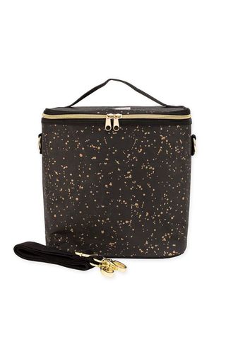 SoYoung Splatter Insulated Lunch Poche in Black Gold
