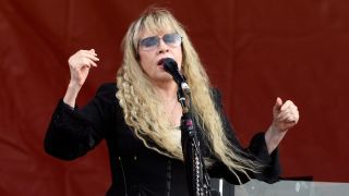 Stevie Nicks performs during the 2022 New Orleans Jazz and Heritage Festival at Fair Grounds Race Course on May 07, 2022 