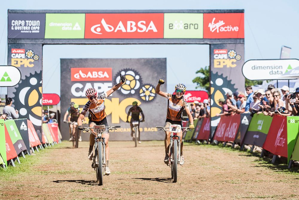 Langvad and Courtney win stage 2 at Cape Epic