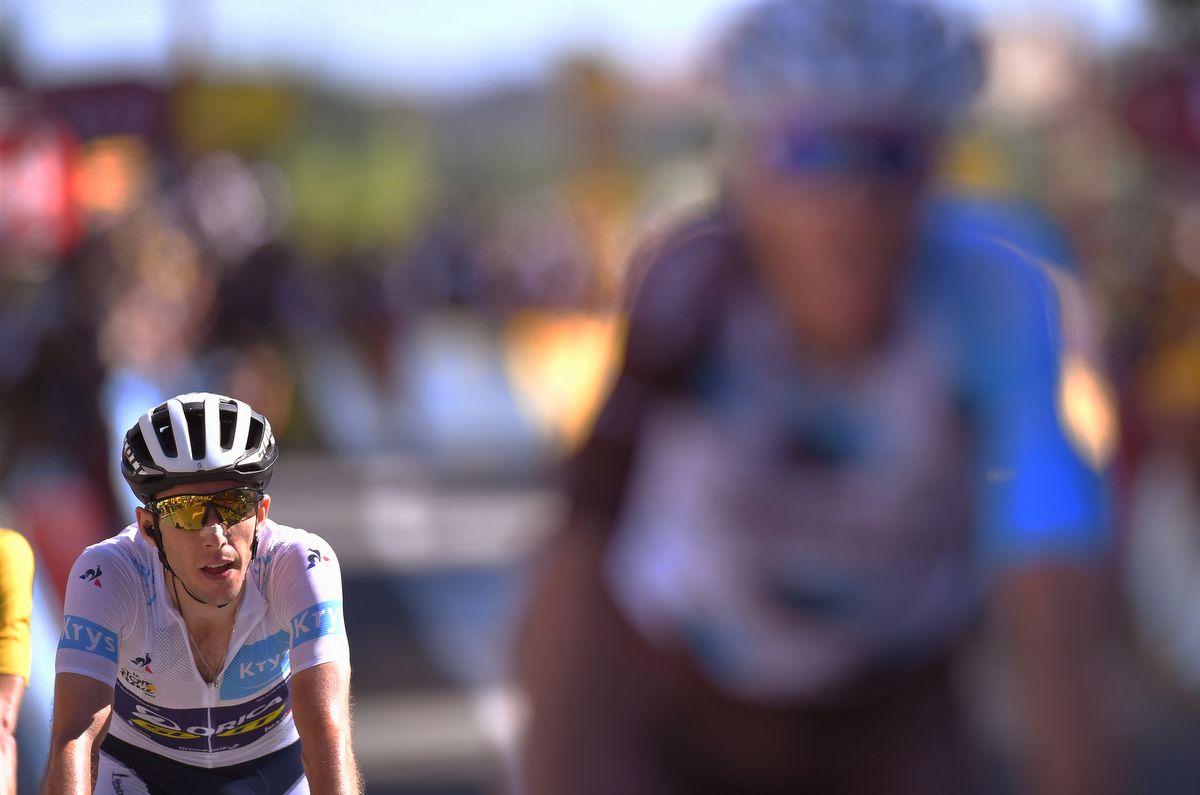 Simon Yates (Orica-Scott) finishes in Rodez after stage 14