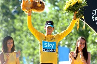 Bradley Wiggins (Team Sky) winner of the 2012 Tour de France