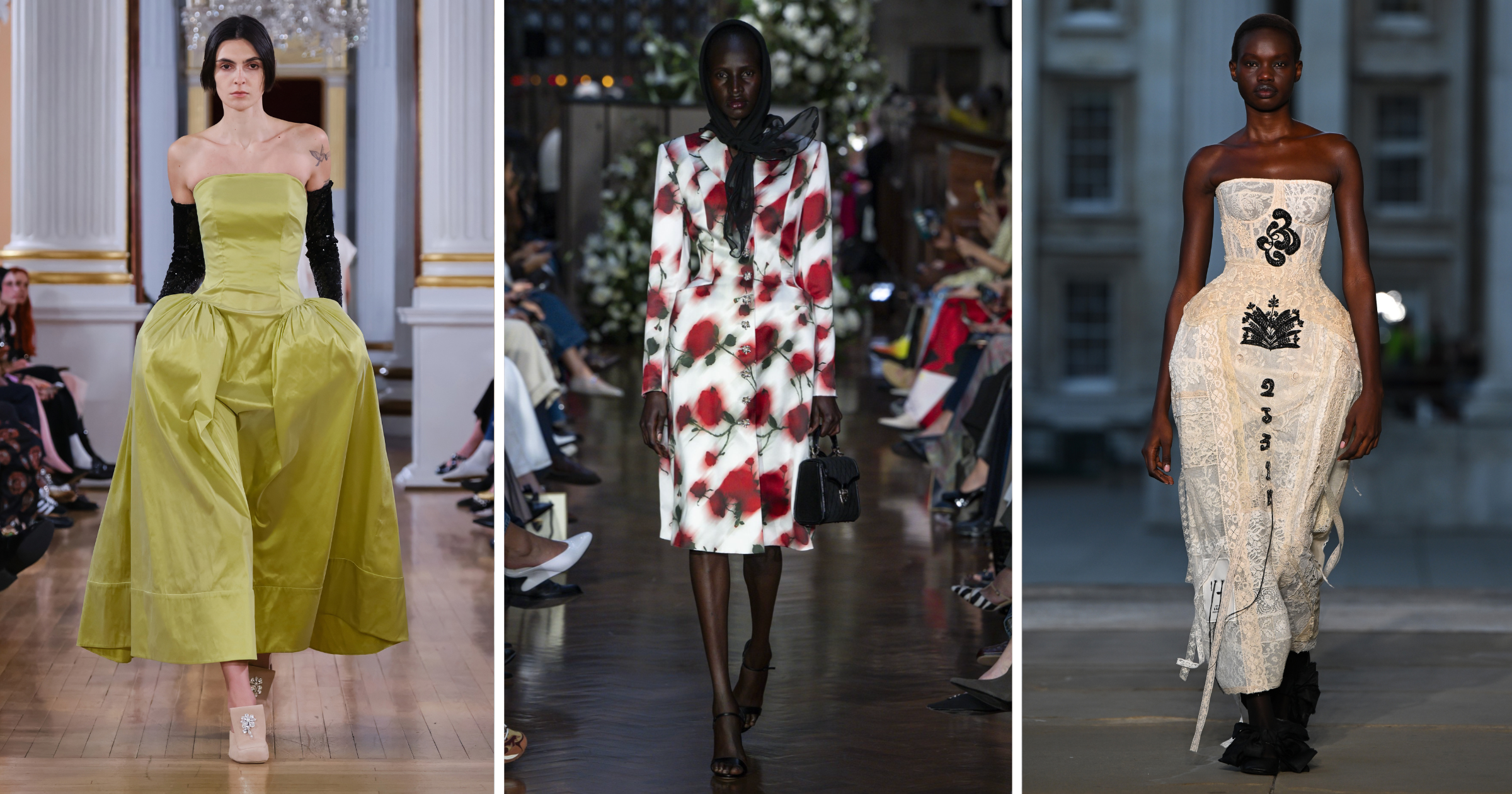 LFW crinoline trend ss26 - Simone Rocha, Patrick McDowell, Erdem