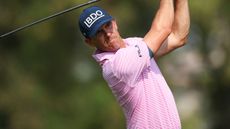 Billy Horschel takes a shot at the pro-am prior to the DP World Tour Championship