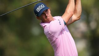 Billy Horschel takes a shot at the pro-am prior to the DP World Tour Championship