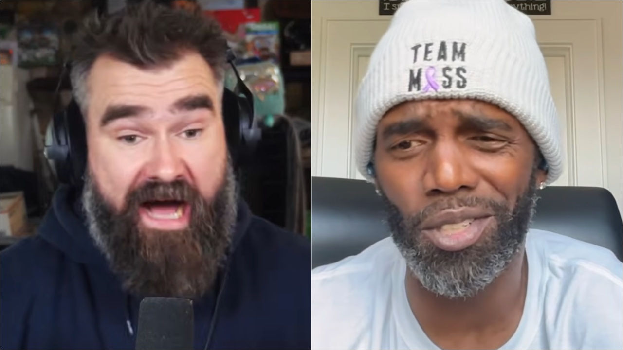 Jason Kelce and Randy Moss on the New Heights Podcast