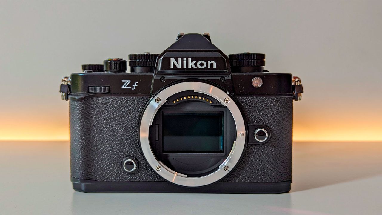 Nikon Zf on a white table