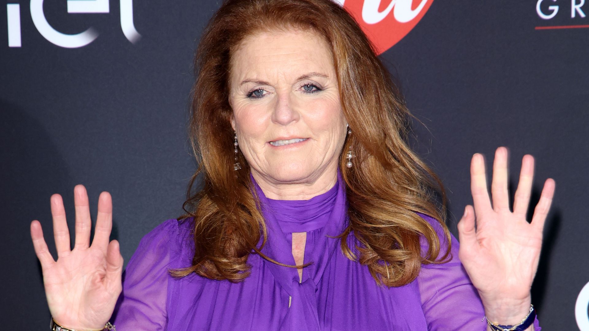 Sarah Ferguson attends the photocall ahead of the Red Cross Charity Event on November 09, 2023