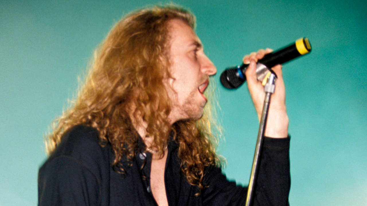 Paradise Lost singer Nick Holmes onstage in 1994