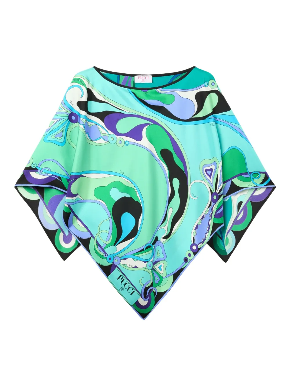 Orchidee-Print Blouse | Os