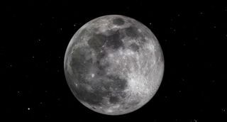 An illustration of the Full Wolf Moon on the evening of Jan. 6.