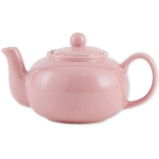 Pink Stoneware Teapot