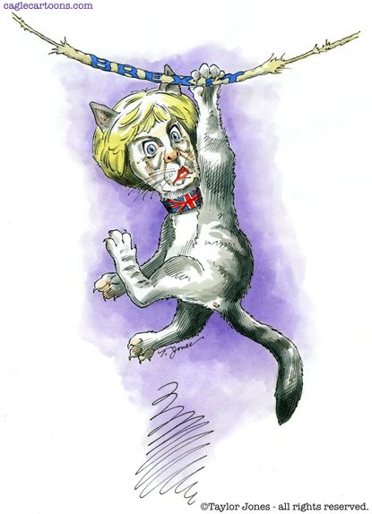 Political cartoon World Theresa May brexit