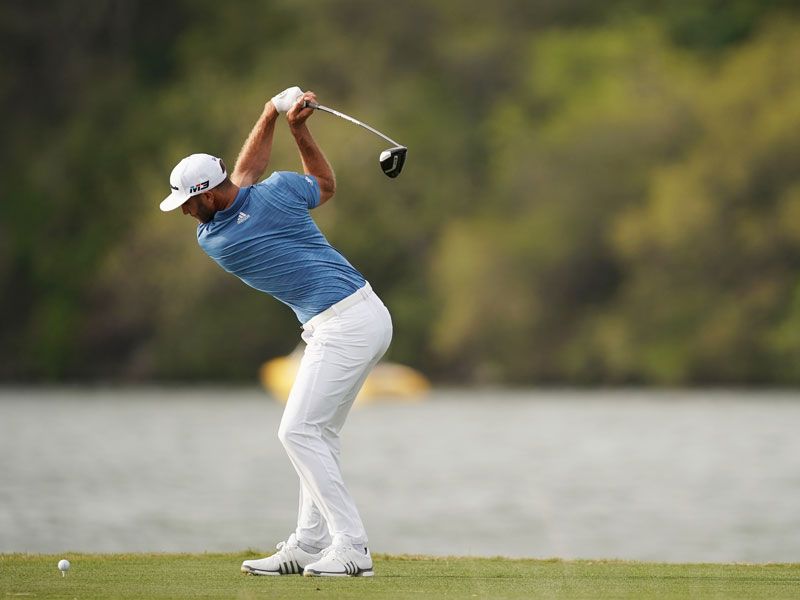 Dustin Johnson Hits 489 Yard Drive