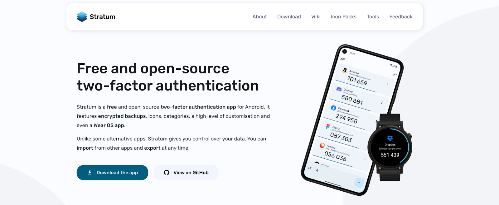 Stratum Authenticator app