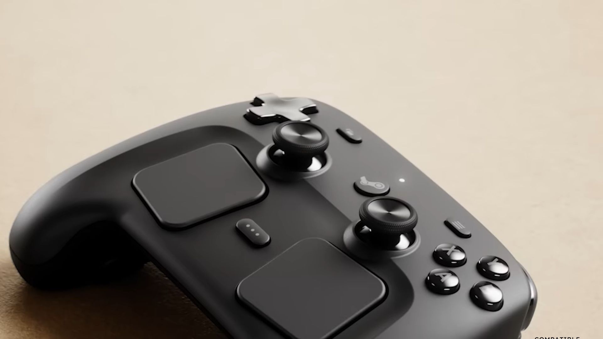 A close up at the Steam Controller from its initial announcement video