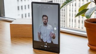 Samsung Galaxy Tab S6 had some front-facing camera tricks if you used the S Pen.