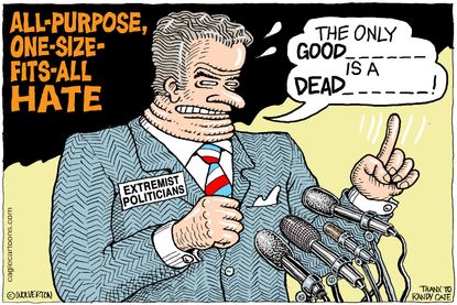 Political cartoon U.S. Politicians Hate Speech