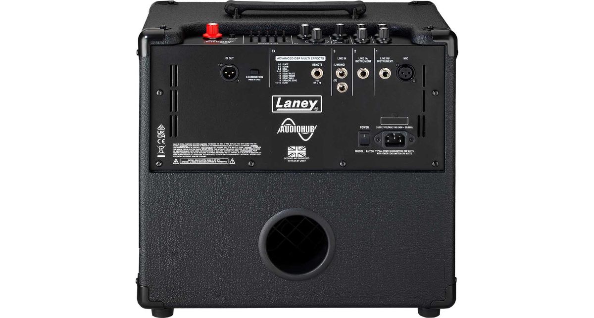 Laney Audiohub Lineup: combos for guitars, bass, keyboards, e-drums and more