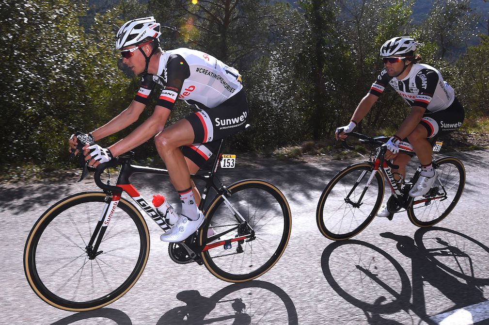 Warren Barguil and Michael Matthews at Paris-Nice