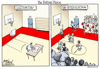Political cartoon U.S. elections
