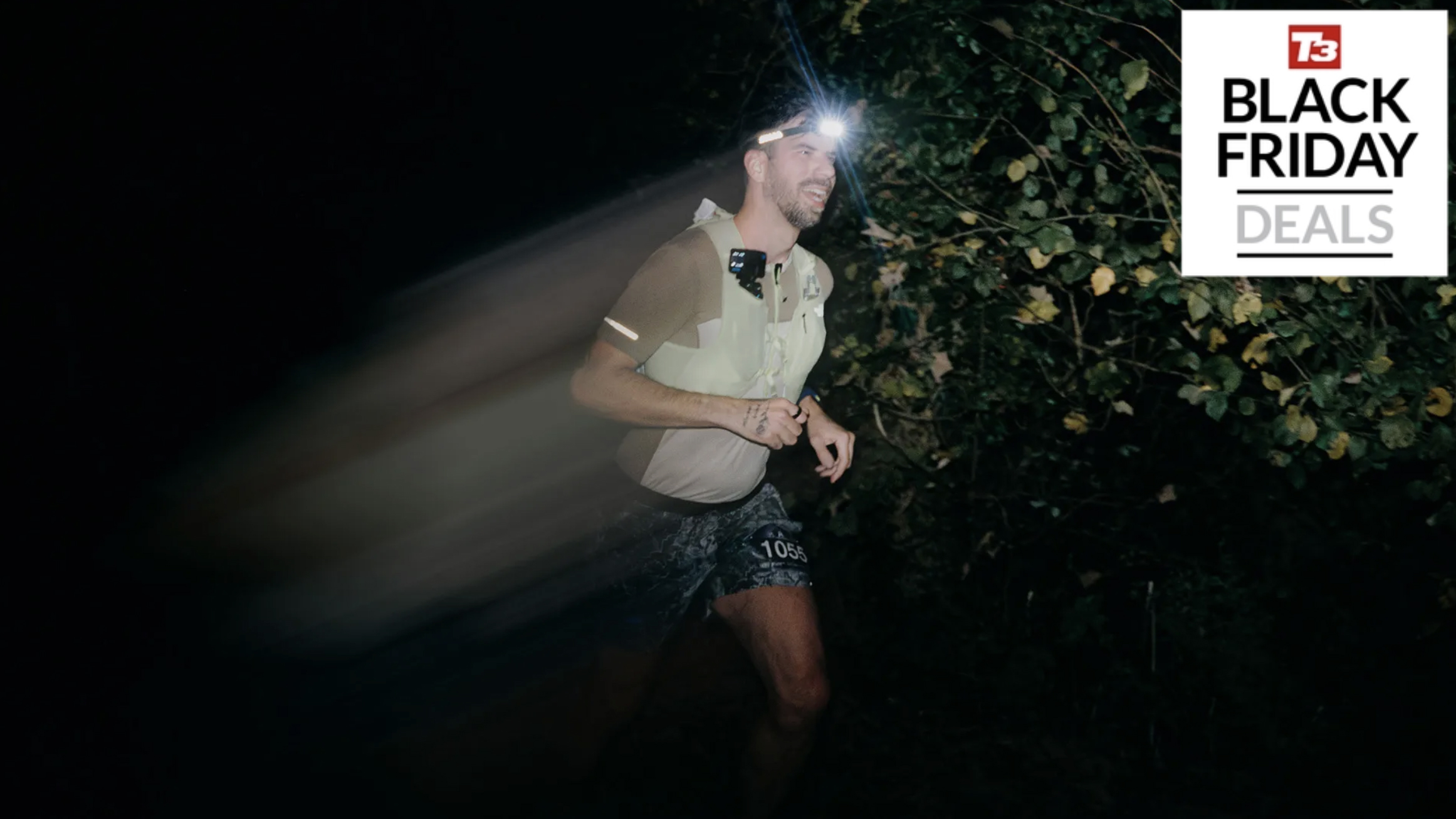 Silva Smini worn on a after-dark trail race