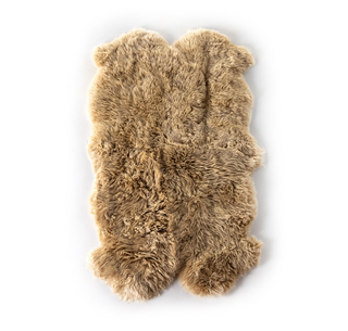 sheepskin boho-style rug