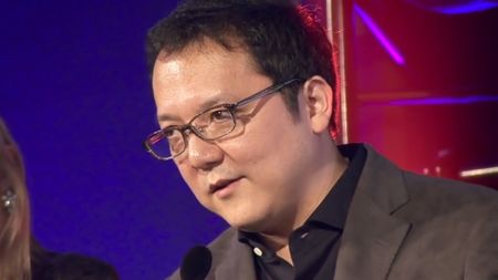Hidetaka Miyazaki speaks at Golden Joysticks 2018