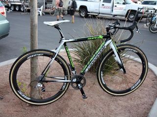 Current US national cyclo-cross champion Tim Johnson (Cannondale-Cyclocrossworld.com) has made the switch from aluminum to carbon for this season.