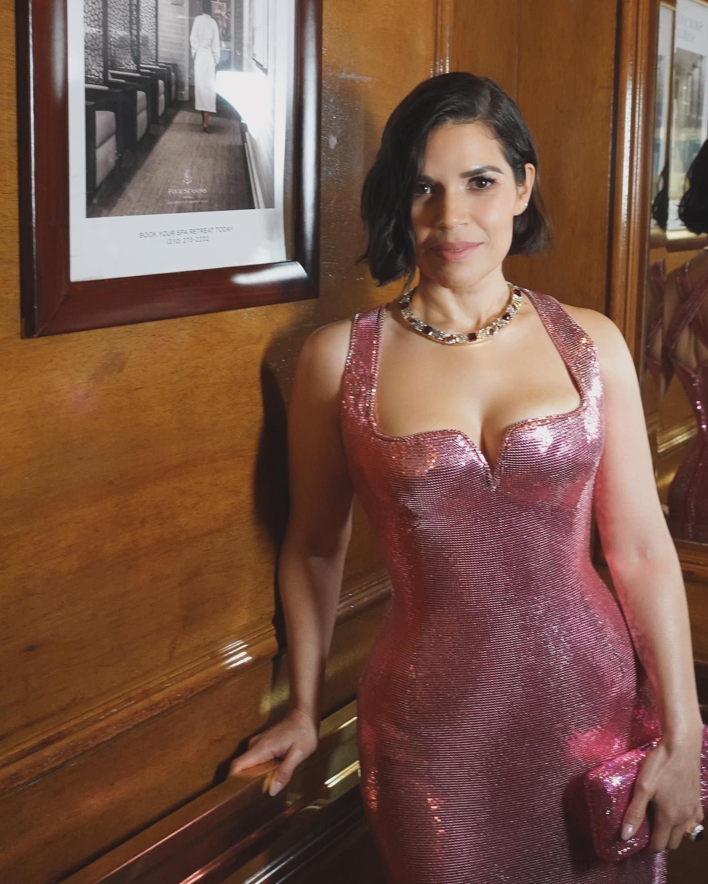 side parted bob america ferrera