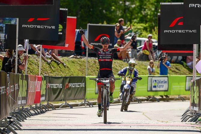 Jochen Kaess wins stage 4 of the Bike Four Peaks