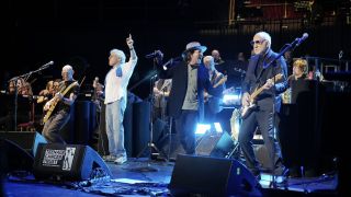 Eddie Vedder onstage with The Who